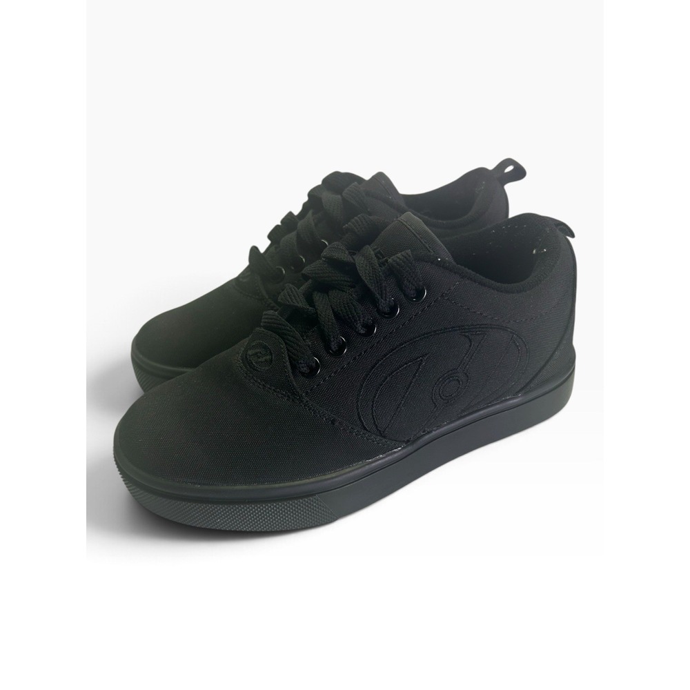 Heelys Pro 20 Youth Size 1 Skate Shoes All Black Canvas Sneakers (Wheels Only)